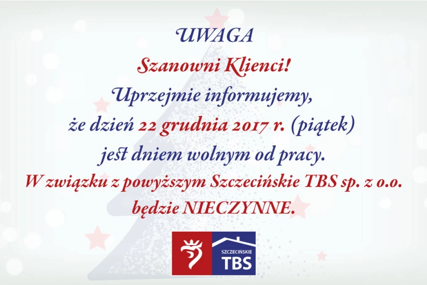 W piątek TBSy nieczynne