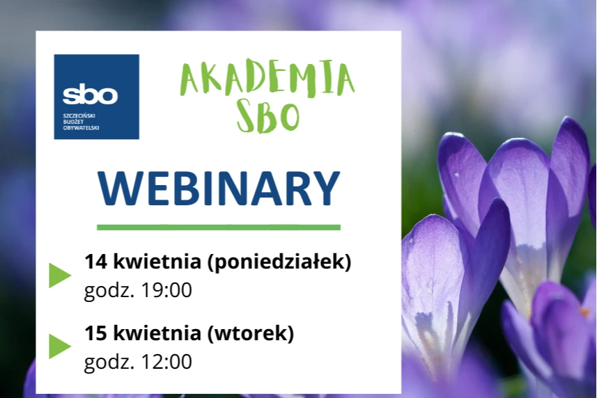 Przed nami dwa webinary, które odbędą się w ramach tegorocznej Akademii SBO.