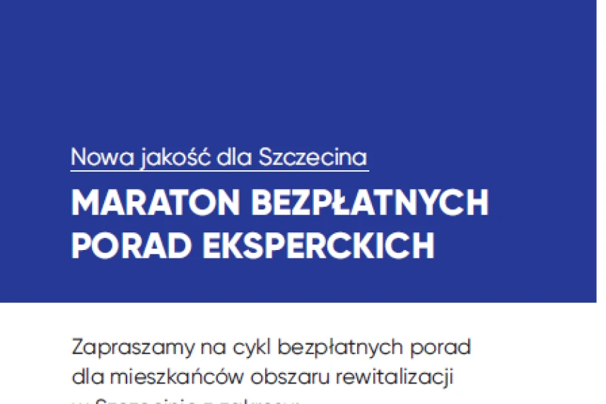 „Nowa jakość dla Szczecina”: Kwiecień z maratonem porad obywatelskich