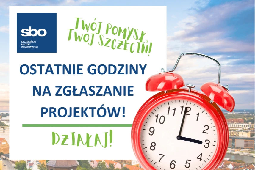 Jeszcze tylko dziś do godziny 15.00 mieszkańcy mogą zgłaszać swoje projekty do tegorocznej edycji Szczecińskiego Budżetu Obywatelskiego. Jeszcze tylko dziś do godziny 15.00 mieszkańcy mogą zgłaszać swoje projekty do tegorocznej edycji Szczecińskiego Budżetu Obywatelskiego.