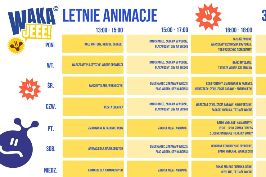Startują letnie animacje w Fabryce Wody Startują letnie animacje w Fabryce Wody
