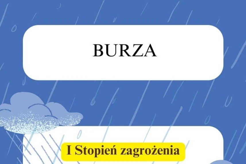 Ostrzeżenie przed burzami Ostrzeżenie przed burzami