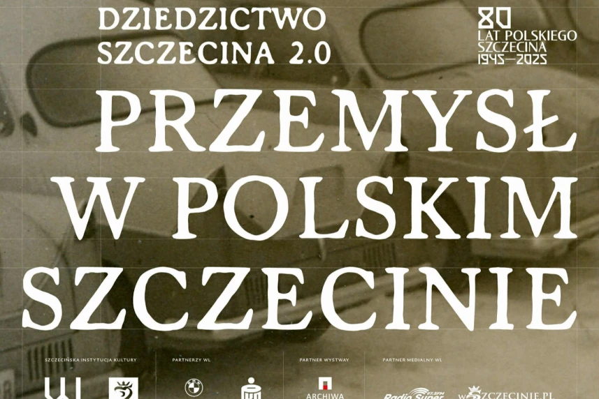 Grafika ilustracyjna. Wernisaż wystawy Dziedzictwo Szczecina 2.0. Przemysł w polskim Szczecinie