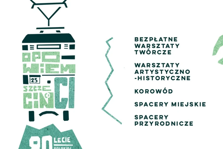 „Opowiem Ci Szczecin...” 80-lecie polskiej historii Szczecina. Grafika informacyjna