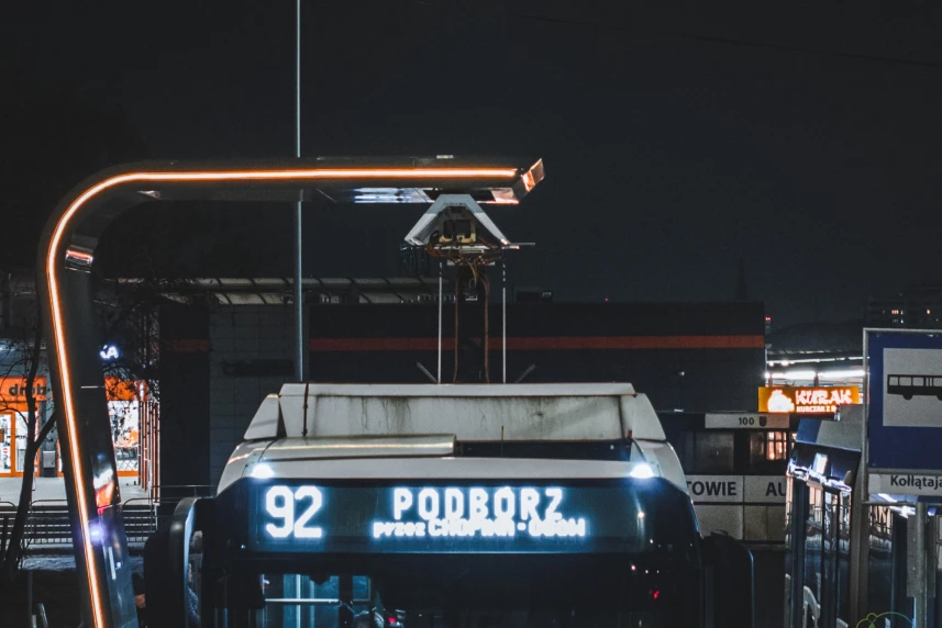 Stacja ładowania autobusów elektrycznych w Szczecinie.