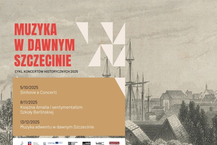 Muzyka w Dawnym Szczecinie - Sinfonie e Concerti. Grafika informacyjna