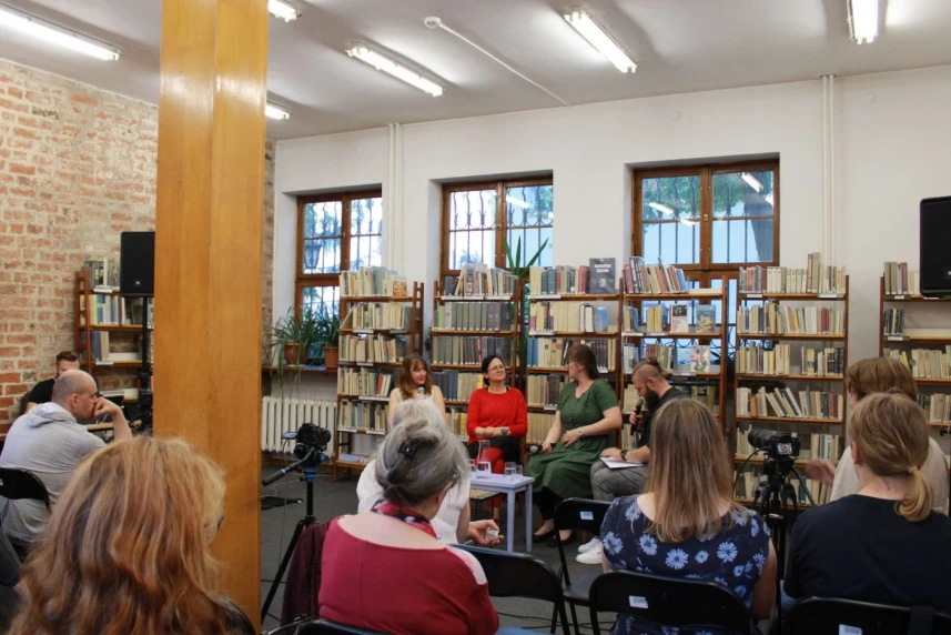 Spotkanie w bibliotece miejskiej w Szczecinie. Spotkanie w bibliotece miejskiej w Szczecinie.