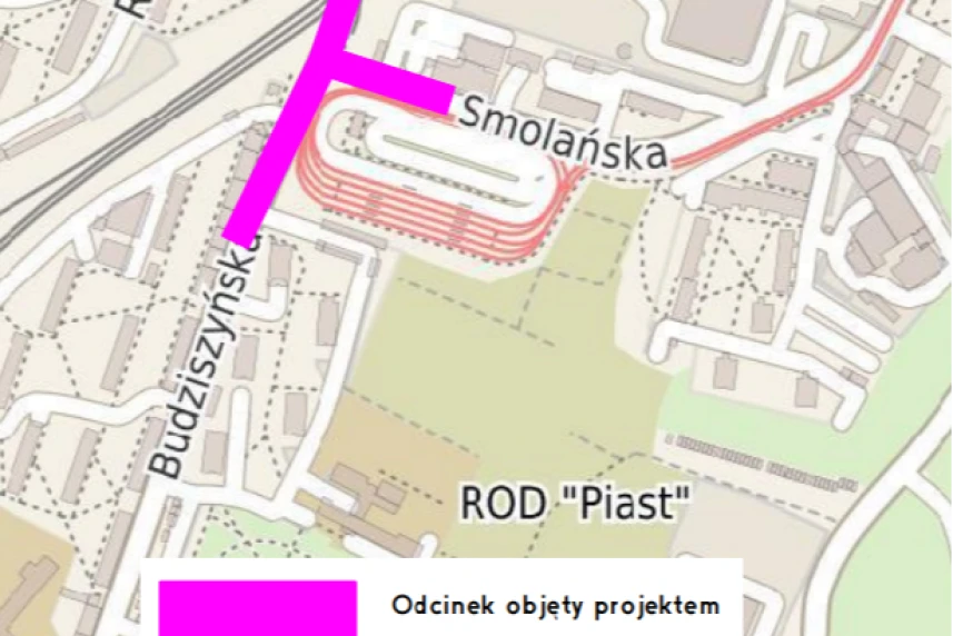 Przejazd Smolańska – Budziszyńska od 8 listopada zamknięty