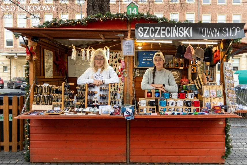 Jedno ze stoisk na szczecińskim jarmarku bożonarodzeniowym
