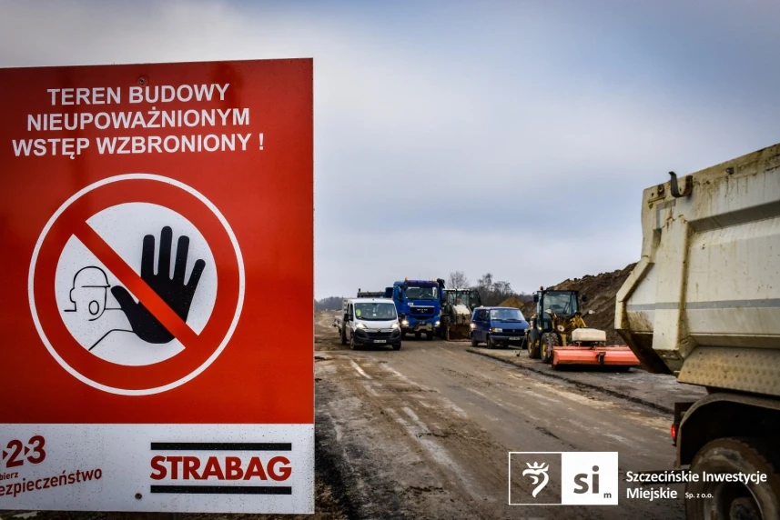 Znak Zakaz wstępu na teren budowy