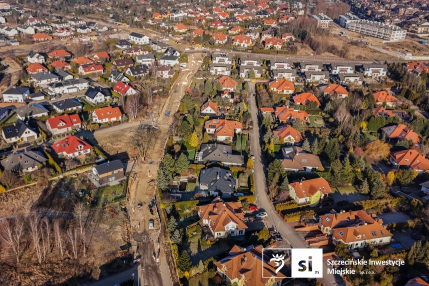 Budowa trasy północnej z lotu ptaka.