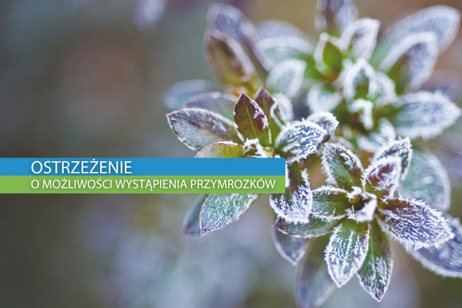 Ostrzeżenie meteorologiczne o wystąpieniu przymrozków Ostrzeżenie meteorologiczne o wystąpieniu przymrozków