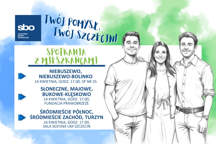 Grafika z terminami kolejnych spotkań z mieszkańcami