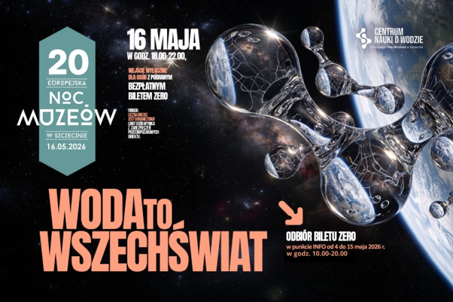 20. Europejska Noc Muzeów w Edukatorium. Plakat wydarzenia
