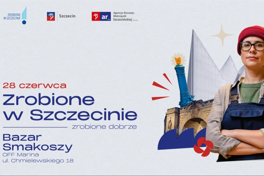 „Zrobione w Szczecinie”. Grafika ilustracyjna „Zrobione w Szczecinie”. Grafika ilustracyjna