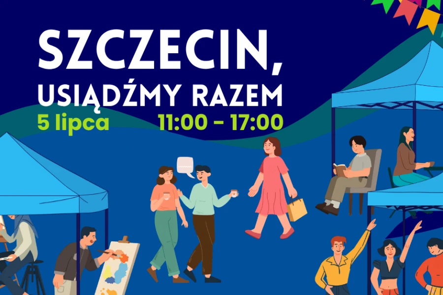 Plakat wydarzenia Szczecin, usiądźmy razem! Plakat wydarzenia Szczecin, usiądźmy razem!