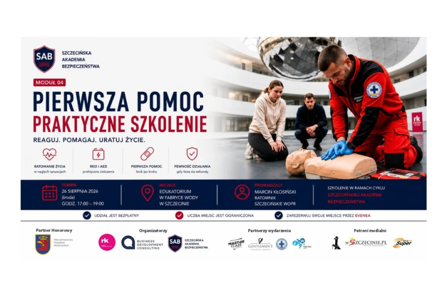 Szczecińska Akademia Bezpieczeństwa. Praktyczne szkolenie z pierwszej pomocy