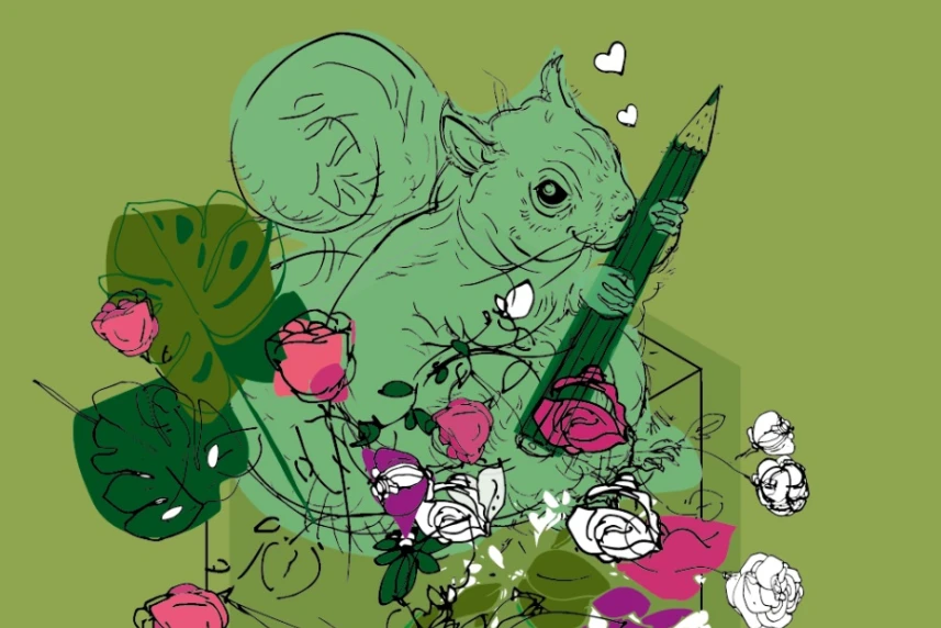 Sierpień wśród róż dla dzieci