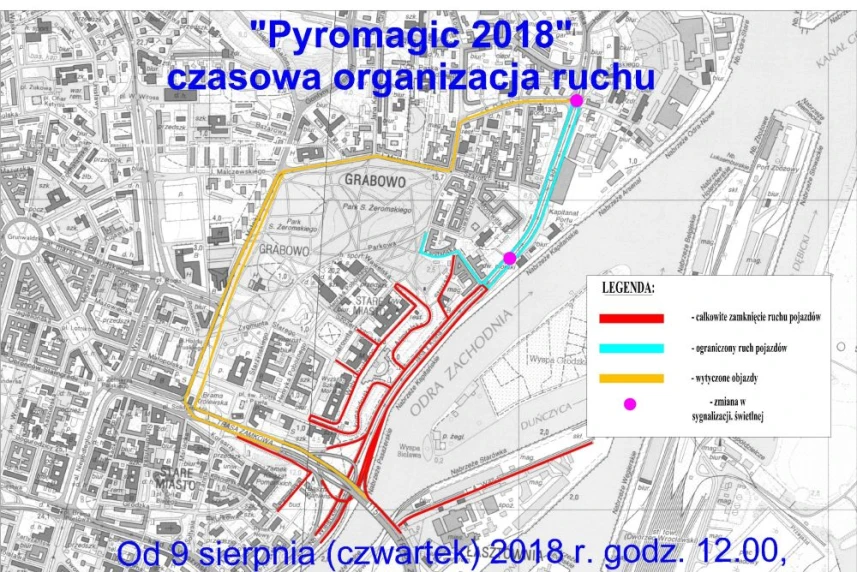 Pyromagic 2018: Od czwartku nowa, czasowa organizacja ruchu