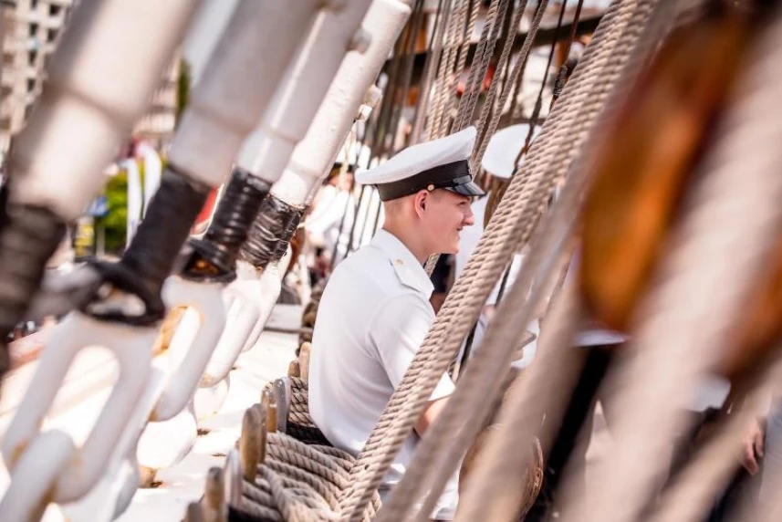 Powitanie członków wyprawy żeglarskiej