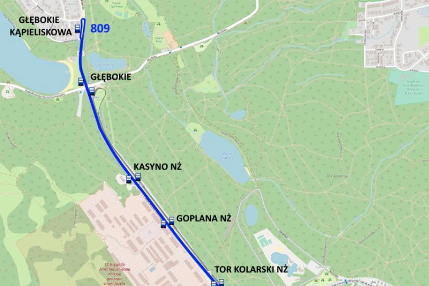 Autobusy za tramwaje na Wojska Polskiego Autobusy za tramwaje na Wojska Polskiego