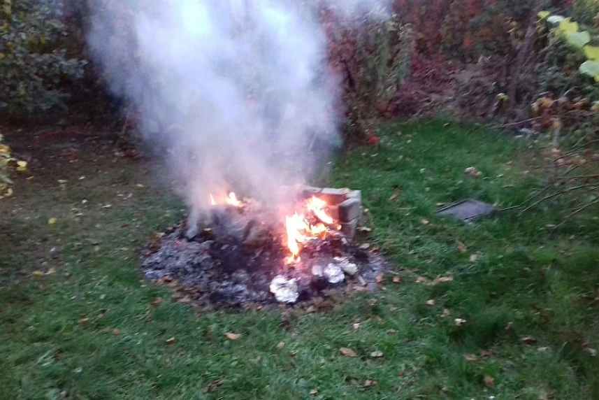 Mandat za spalanie liści