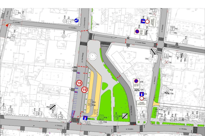 Plac Orła Białego: Od maja testy nowej organizacji ruchu