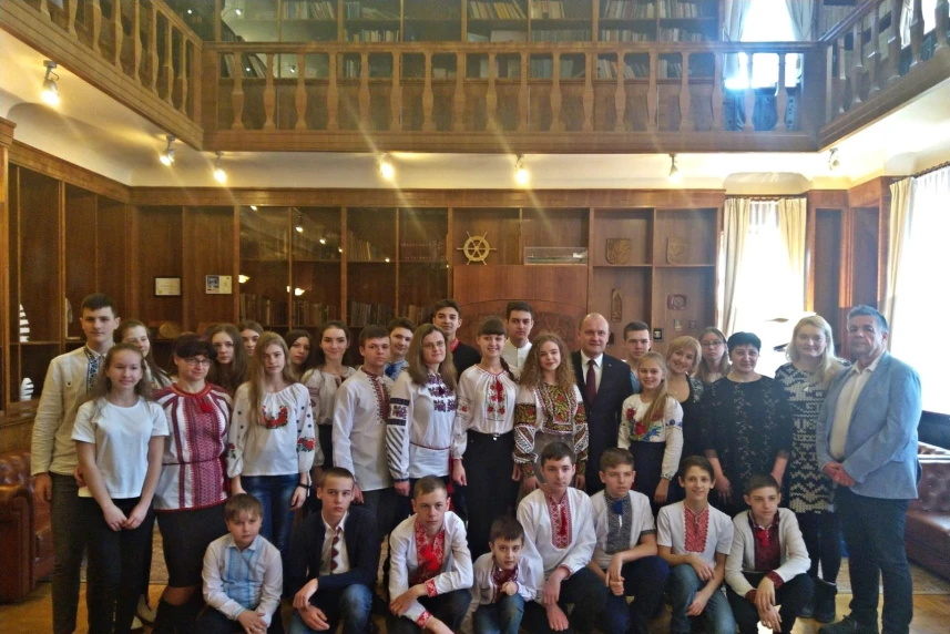 Młodzi goście u prezydenta