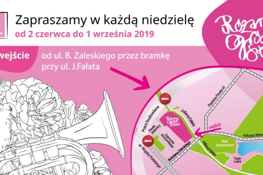 Zapraszamy na Różany Ogród Sztuki 2019
