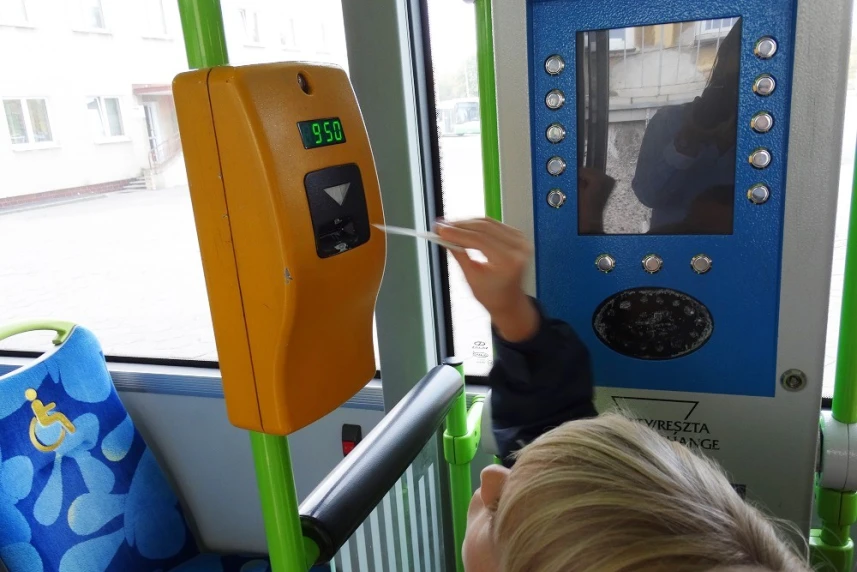 Goście na zajezdni autobusowej Klonowica Goście na zajezdni autobusowej Klonowica