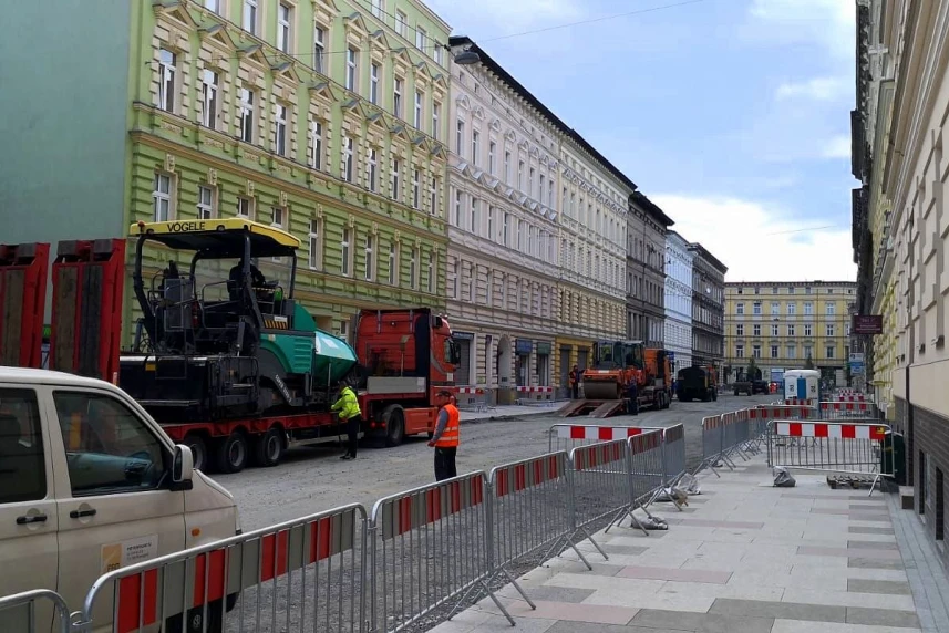 Małkowskiego z nowym asfaltem