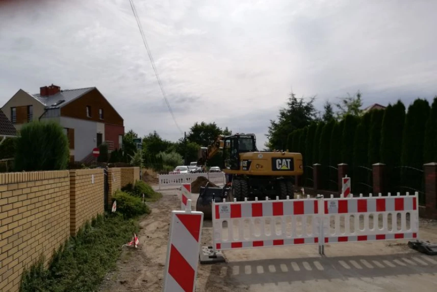 Prace na ulicy Drozdowej