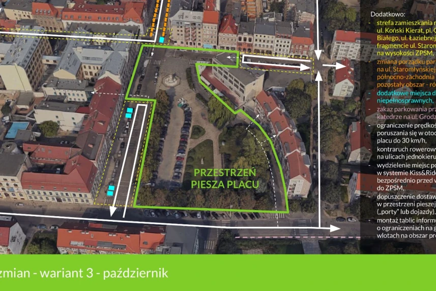 „Nowe życie placu”: Od jutra prototypowanie z 3 wariantem